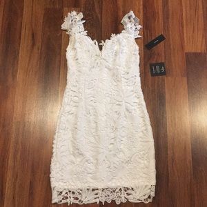 Lulus lace white dress (never worn)